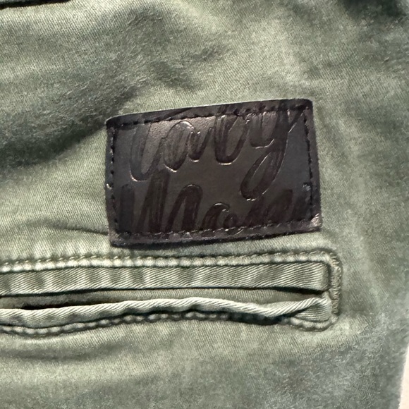 Italymorn Mens Khaki Jogger Pants Slim Fit Army Green Small - Picture 7 of 8